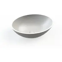 Boss & Wessing Waskom bws prince cast marble 49x34 cm ovaal mat wit