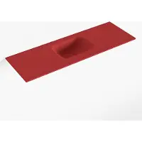 Mondiaz lex fire solid surface inleg wastafel voor toiletmeubel 90 cm. Positie wasbak midden