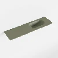 Mondiaz EDEN Army solid surface inleg wastafel voor toiletmeubel 80cm. Positie wasbak rechts