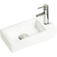 Sanilux Fonteinset qubic mini keramiek 36x18x9 cm met 1/2" yara kraan chroom
