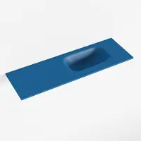 Mondiaz EDEN Jeans solid surface inleg wastafel voor toiletmeubel 70cm. Positie wasbak rechts