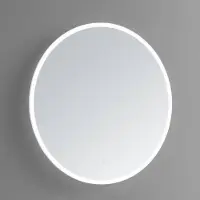 Sanilux Badkamerspiegel rond met spiegelverwarming led verlichting dimbaar 100x3 cm