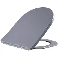Boss & Wessing Toiletzitting met deksel bws fair one touch mat grijs