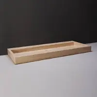 Forzalaqua Wastafel Palermo Travertin Gezoet Met Kraangat Beige 120,5x51,5x9 cm