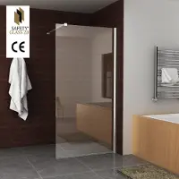 Boss & Wessing Bws inloopdouche met muurprofiel 80x200 cm safety glass en nano glas 10 mm