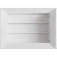Boss & Wessing Spiegelkast bws cube 100x70x16 cm 2 deuren mat wit
