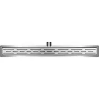 Boss & Wessing BWS RVS Douchegoot met Flens Inclusief Sifon en Haarfilter Standaard Rooster 120 cm