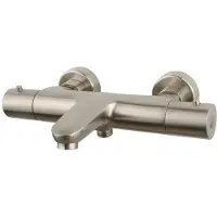 Boss & Wessing Bws badkraan thermostaat round 15 cm hoh rvs look