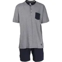 Ceceba +size shortama grijs/donkerblauw male | Maat: 7XL