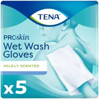 Tena Proskin Wet Wash Gloves Mild Geparfumeerd 5 Stuks