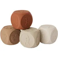 Nuuroo Sana silicone dice 4 pack-Brown color mix
