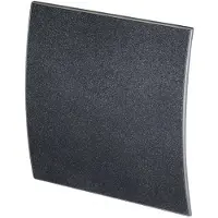 Boss & Wessing Ventilatierooster design bws ventilatie vierkant 10 cm gebogen grafiet deluxe