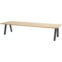 4SO Ambassador low dining tuintafel 280x100xH69 cm teak