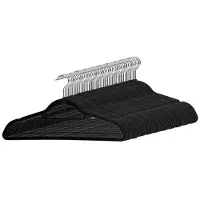 Basic Stevige suede kledinghangers 50 stuks - Nooit meer afglijdende kleding