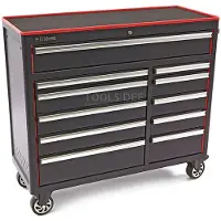 HBM gereedschapswagen met 11 laden, 111 cm, zwart