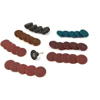 HBM 35 Delige Schuur, Polijst en Clean set met 6 mm opnamedoorn