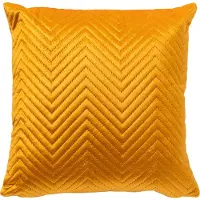 Dutch decor DUKE - Kussenhoes 40x40 cm - subtiel geometrisch patroon - Golden Glow - geel - met rits - zonder binnenkussen