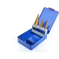 HBM 3 Delige HSS - Tin Gecoate Trapgatborenset / Stappenborenset