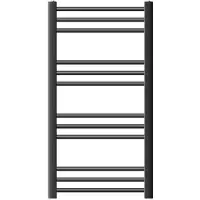 LuxeBath Badkamer radiator Sahara 500x800 mm antraciet recht met zij-aansluiting