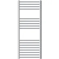 LuxeBath Badkamerradiator Sahara 500x1200 mm chroom gebogen met zijaansluiting