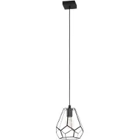Eglo Hanglamp Mardyke zwart met glas