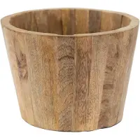 Clayre & Eef Bloempot Ø 18x13 cm Bruin Hout Bloempot binnen Bruin Bloempot binnen