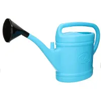 Forte Plastics Lichtblauwe tuin planten gieter met broeskop 12 liter - Gieters