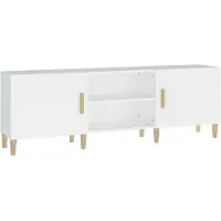 vidaXL Tv-meubel 150x30x50 cm bewerkt hout wit