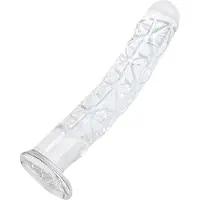 Auxfun Glazen Dildo Met unieke structuur Medium 18 cm