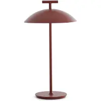 Kartell Design tafellamp Mini Geen-A, dimbaar, rood, Woon-/ Eetkamer, metaal, Design, tafellamp