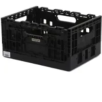 Wicked Smart Crate zwart met zwarte grepen (recycled plastic)