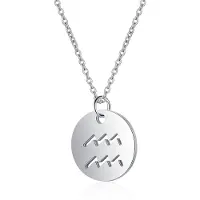 LGT JWLS Sterrenbeeld Waterman Dames Ketting Zilverkleurig Ronde Hanger