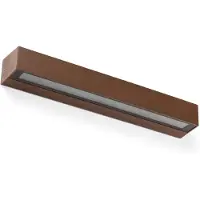 Faro Doro - wandverlichting - 50 x 7,5 x 5,8 cm - 28W LED incl. - IP65 - bruin