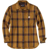 Carhartt 105576 Overhemden Heavyweight Twill L/s Plaid | Maat: M