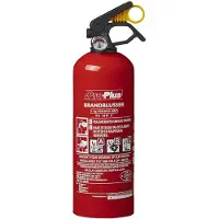 Proplus Brandblusser met manometer - poeder - brandklasse ABC - 1 kg - vorstbestendig - universeel inzetbaar