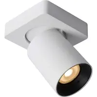 Lucide NIGEL - Plafondspot (Plafondlamp) - LED Dim to warm - GU10 - 1x5W 2200K/3000K - Wit