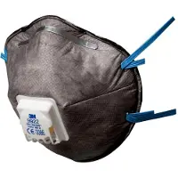 3M Lasrookmasker P2 9922 Ventiel Wegwerp Per stuk