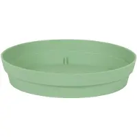 Eda Bloempot kunststof onderschaal Toscane groen D28 cm - Plantenpotten
