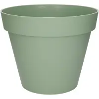 Eda Bloempot Toscane kunststof groen D20 x H17 cm - Plantenpotten