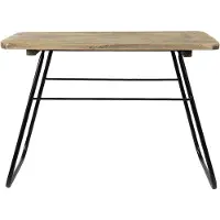 Clayre & Eef Plantentafeltje 46x26x33 cm Bruin Hout Metaal Rechthoek Plantenstandaard Bruin Plantenstandaard