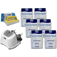 Intex - Zoutwatersysteem 26670GS & Zwembadzout 120 kg & WAYS Scrubborstel