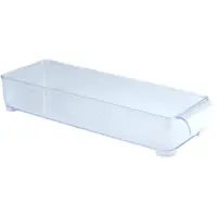 Orange85 Koelkast organizer - Doorzichtig - 30x10,5x5 cm - Transparant - Vleeswarendoos - Bewaardoos