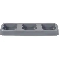Plafor Fit Bin prullenbak standaard 3x75L - Plastic standaard voor 3 afvalbakken – Afval scheiden en recyclen - Vuilnisbakhouder