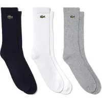 Lacoste Sokken Unisex RA4182 Silver Chine/White-Navy Blue-Schoenmaat 35 - 38