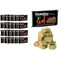 Samba Bruine Aanmaakblokjes - Omdoos 768 Stuks voor BBQ/Vuur
