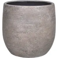 Floran Pot mira d29h27cm ind. beige/wit