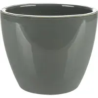 Ter Steege Bloempot - antraciet - glans - Scandinavisch - 13 x 11 cm - plantenpot