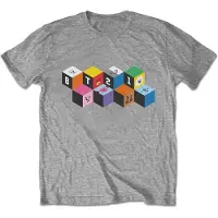 Ginza.se BT21 - Blocks Heren T-shirt - XL - Grijs