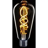 Expo ETH Sensor led Edison ST64 spiraal 4w e27 230v 2200k helder glas 260l day/night