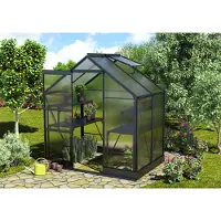 Vitavia Tuinkas Apollo 2500 - Polycarbonaat 4mm - Zwart - 195x137x207cm